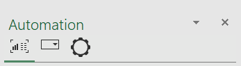 Excel Automation side panel in AutoToolit for Office