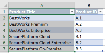 select text value cells for Excel automation parameters in AutoToolit for Office